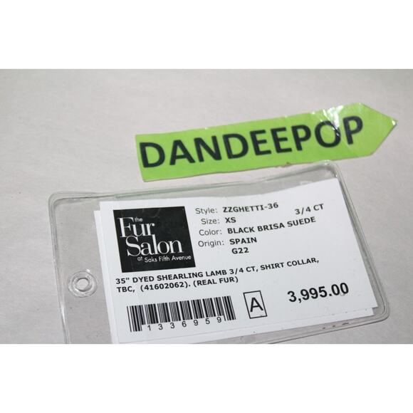 HSO Canada Saks Fur Salon Zzghetti Genuine Spanish Shearling Coat XS 41602062 - Picture 10 of 10